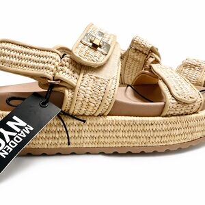 Madden NYC Women's Beige Platform Sandals